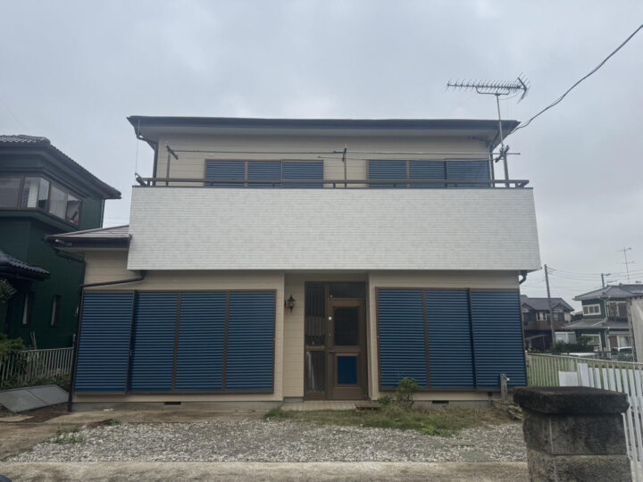 山武郡　Ｓ様邸　屋根・外壁・付帯部塗装・ベランダ補強・サイディング張替工事
